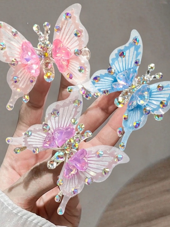 Accessories - Boho Colorful AB Rhinestones Claw Hair Clip